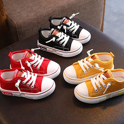 2025 New Children's Canvas Shoes Fashion Baby Board Shoes Girls' Breathable Single Shoes Boys' Casual Shoes