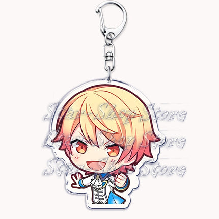 VIRTUAL SINGER Wonderlands Showtime Keychains Keyrings for Accessories Touya Emu Rui Akito Tsukasa Key Chain Jewelry Fans Gifts