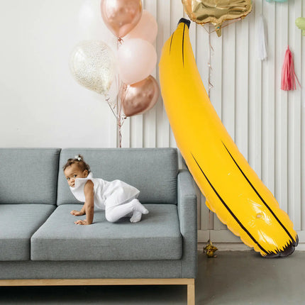 Giant Inflatable Yellow Blow Up Big Banana Decoration Birthday Pool Float Photobooth Party Favor