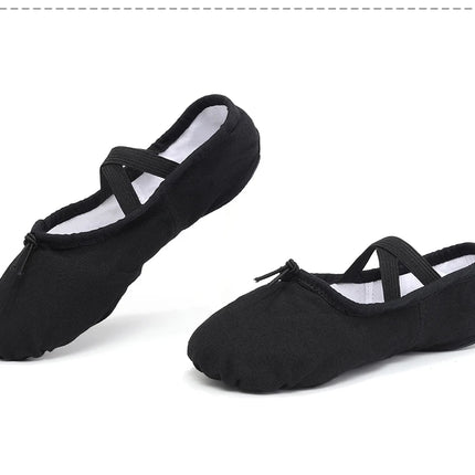Women Ballet Shoes Girls Dance Slippers Split Sole Gymnastics Yoga Dancing Shoes Canvas Children Adult Ballerina Shoes