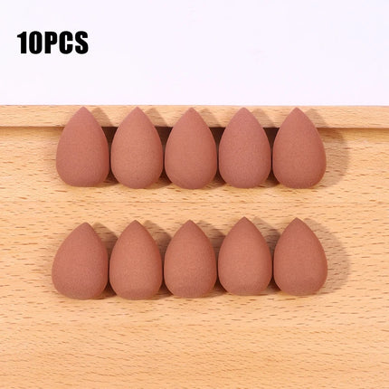 10Pcs Mini Makeup Sponge Water Drop Shape Makeup Soft Foundation puff Concealer Flawless Mixed cosmetic makeup sponge