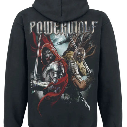 Power Meta Rock Band Powerwolf Graphic Print Hoodie Men Women Oversized Pullover New Fashion Streetwear Hip Hop Style Sweatshirt