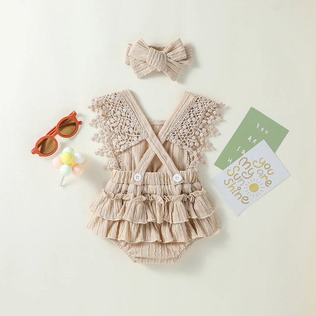 2024 New Style Baby Girls Summer Sleeveless Solid With Bow Fashion Outdoor Streetwear Dress