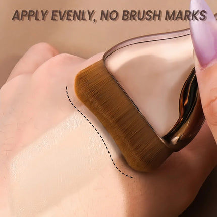 New 2Pcs Professional Foundation Makeup Brushes Soft Dense Hair for Blending Liquid, Cream Flawless Powder Makeup Beauty Tools