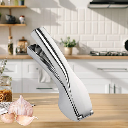 Stainless Steel Garlic Press Kitchen Special Garlic Mincer Garlic Crusher Detachable Easy to Clean Squeeze  for Fine Garlic