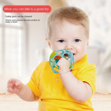0-12 Months Baby Hand Rattle Soft Shaker Ball Toys Newborn Grasping Teethers Hand Bell Sensory Toys Kids Educational Toys Baby