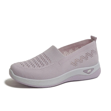 Fashionable casual single shoes, breathable and comfortable women's shoes, sports vulcanized shoes, anti-slip flat shoes