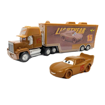 Disney Cars Diecast Lightning McQueen No: 79 No: 86 Alloy Car Container Truck Set Model Car Die Casting Kids Birthday Gifts Toys