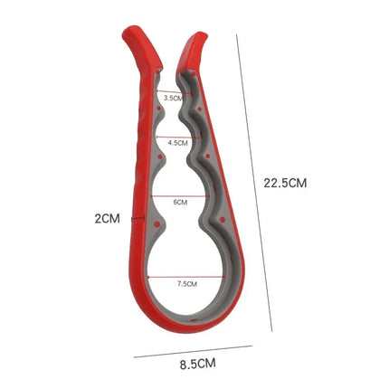 5-in-1 Jar Opener Multifunctional Non-slip Can Opener Bottle Opener Kit with Silicone Handle Kitchen Accessories Kitchen Gadgets