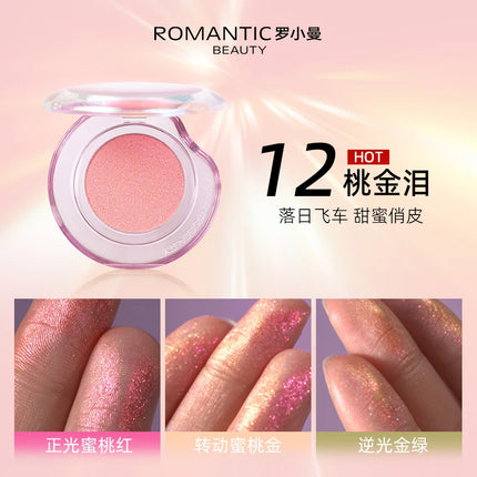Romantic Beauty Iluminador Maquillaje Chameleon Highlighter Eye Palette High gloss Powder Body and Face Pearl Brightening