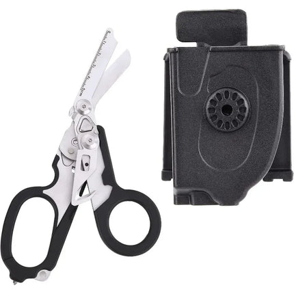 Hot Selling Raptors First Aid Expert Folding Scissors Tactical Multifunction Scissor Outdoor Survival Tool Combination Gadget
