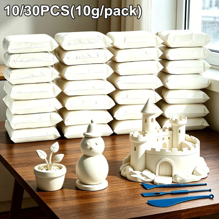 Ultra-Light Pure White Air-Dried Clay Modeling Dough for Kids Toy Space Theme Malleable Non-Toxic Clay That，child's gift