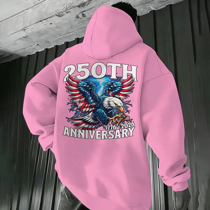 250th 1776 To 2026 Retro USA Hoodies Fashion 250 Years Of Freedom Loose Hoodie Women Men Classics Nostalgia Gifts Hoody