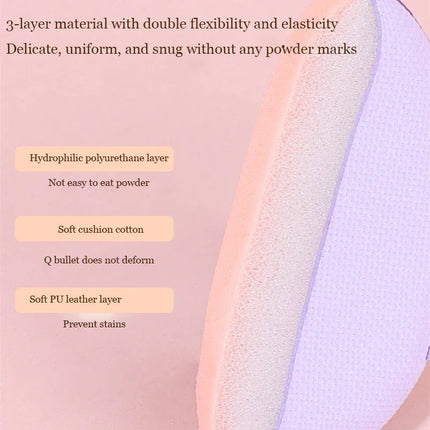 6/10Pcs Mini Finger Puff Foundation Small Air Cushion Powder Sponge Face Concealer BB Cream Cosmetic Applicator Makeup Tools