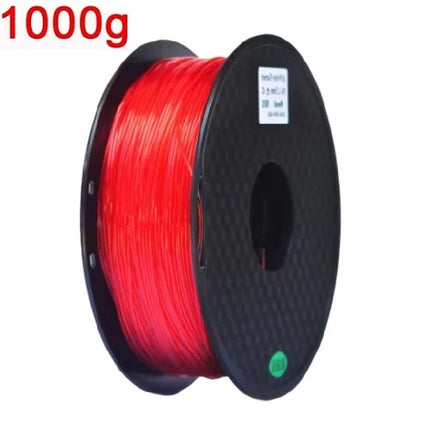 Flexible Filament Transparent TPU 1.75mm 1kg 500g 250g Fit FDM 3D Printer Material 95A Soft TPU Filament Clear Blue Green Red