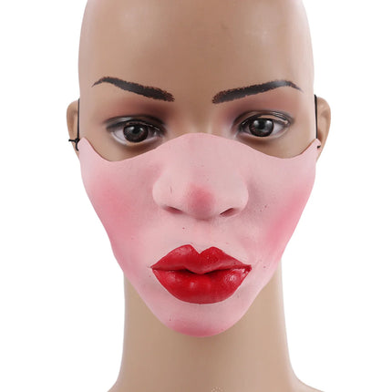 mask Half Face Unique Design No Plastic Smell Comfortable For Cosplay Costume Accessory Funny