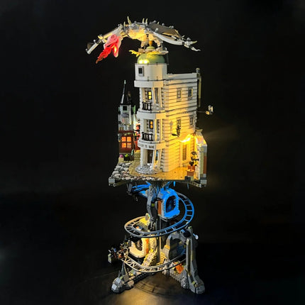 Cheapest DIY 4803Pcs Requiring Assembly Wizarding Bank Collectors Edition Building Block Model Birthday Christmas Gifts