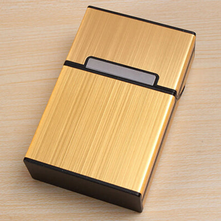 Aluminum Cigarette Case Portable 20 Cigarette Holder Stylish Metal Smoke Storage Box Container for Home & Business Use