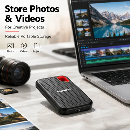 1TB Portable SSD External Hard Drive USB 3.1 High-Speed Storage for Laptop/Mac/PC Compact & Durable