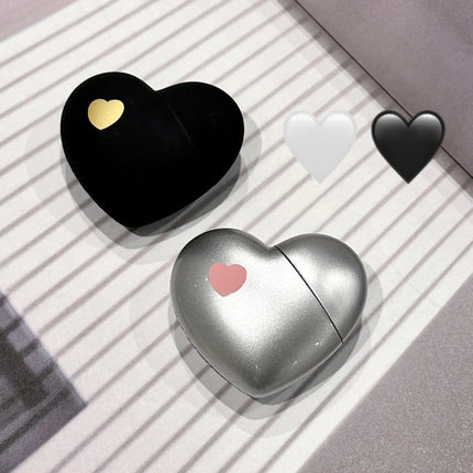 Mini Black Silver Heart Velvet Matte Lipstick Lip Mud Lip Gloss Nude Waterproof Lasting Lip Tint Cosmetic Makeup