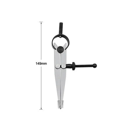 Boussole en cuir réglable verrouillable en acier au carbone diviseur aile Creaser bricolage maroquinerie ligne rotative jauge
