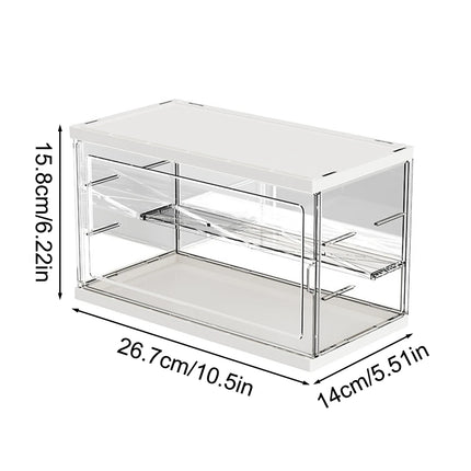 Transparent Acrylic PP Plastic Blind Box Storage Display Rack for Handmade Dolls Bubble Mart Doll Display Box Organize storage