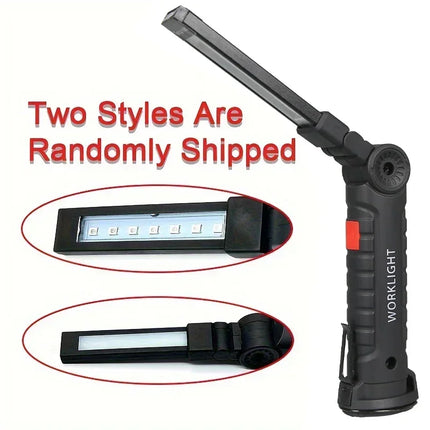 395nm LED UV Flashlight USB Rechargeable Foldable Lamp with Magnet Hook UV Light Ultraviolet for Pet Urine Detector Resin Curing