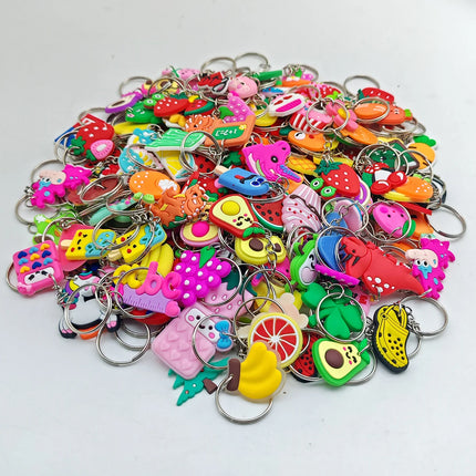 60Pcs (Mix) Random style Cartoon keychain， Ornament Bag Wallet Pendant keyring Classroom prizes ，Birthday party Gifts