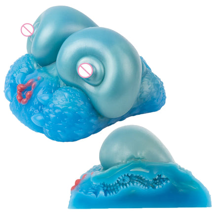 ELKKOST Fantasy Silicone Breast Shape Male Masturbator Pocket Pussy Toy Realistic Skin Touch Vaginal Channel Adult Sex Toys