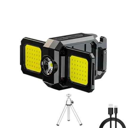 Portable USB Rechargeable COB Work Light Car Detailing Inspection Light Magnetic LED Flashlight Hanging Lamp Camping Torch