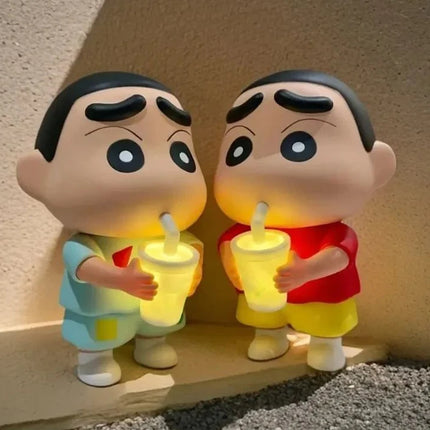 Cartoon Crayon Shin-Chan Light Toy Shin-chan Bedside Glowing Lamp for Sleeping Cute Reading Light Gifts Light Ornament Toys