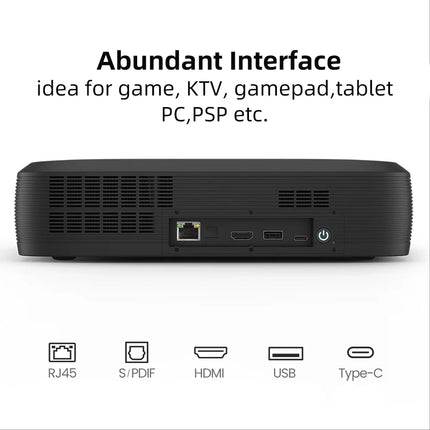 2026 UST Triple Laser Mini DLP Proyector Native 1080P Google TV 1200 ANSI Ultra Short Throw Video projector 4k Auto Focus WiFi