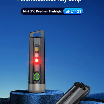 Philips Mini Flashlight SFL1121 - High-intensity, Ultra-bright, Self-defense, Outdoor Emergency, Portable
