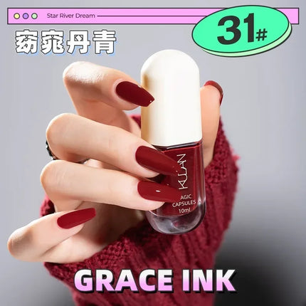 Water-based Nail Polish Tearable Baking Free Solid Color Nail Polish Gel Professional Semi-Permanent Varnish Nail Salon Polish
