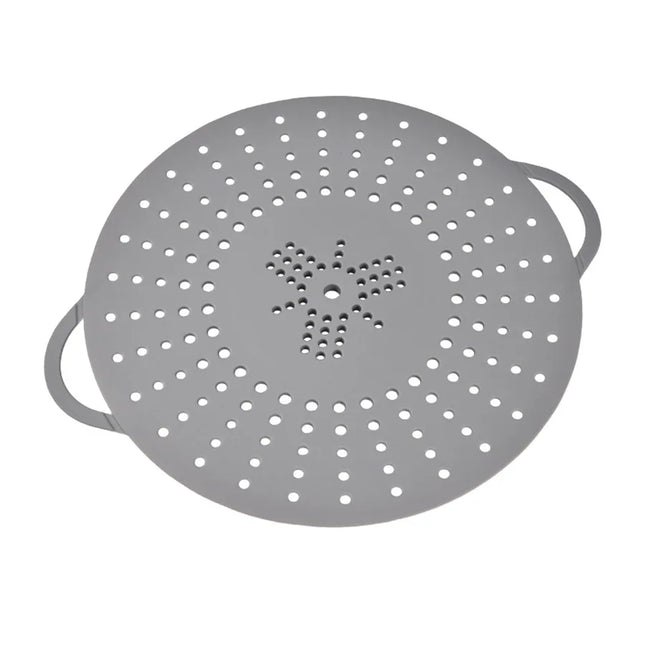 30cm Silicone Steamer for Cooking Food Large Steamer Basket Silicone Vegetable Steamer Basket with Durable Handles & Strong Feet