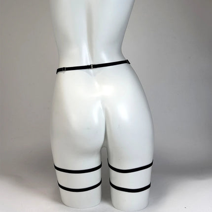 Women Elastic Thigh Garter Belt Leg Strap Punk Exotic Clothing Suspender Gothic Body Harness Daily Wear or  Holiday Accessories