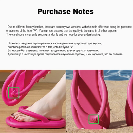 Soft Sole EVA Women's Flip Flops 2024 Summer Beach Non-slip Cloud Slippers Women Thick Platform Clip Toe Bathroom Slides