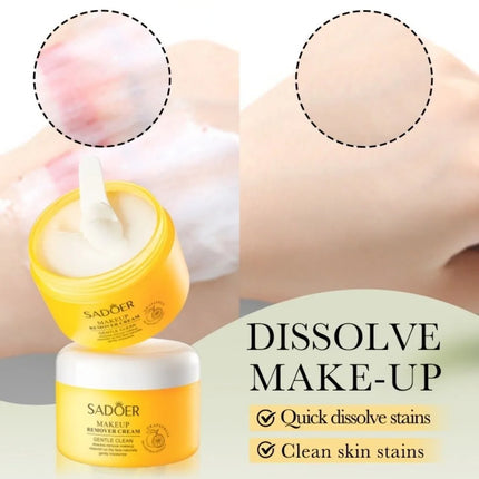 Quickly Dissolve SADOER Grapefruit Makeup Remover Stubborn Makeup Deep Cleaning Deep Cleaning Makeup Remover Without Residue
