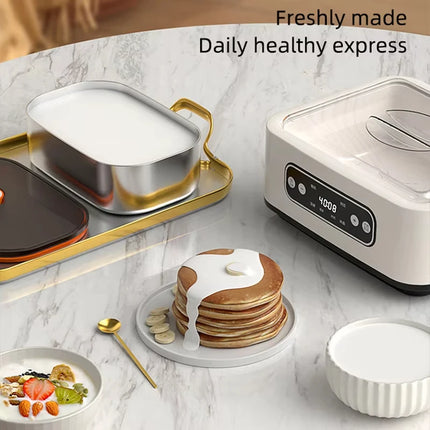 Automatic Yogurt Maker 110V/220V Professional Adjustable Temperature Time Multifunctional Ice Cream Pudding Maker for Kitchen