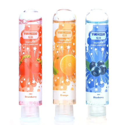 Edible Lubricant Strawberry Flavor Lubricant for Sex Lube Water Based Lubricant Oral Sex Anal Sex Masturbation Vagina Orgasm Gel