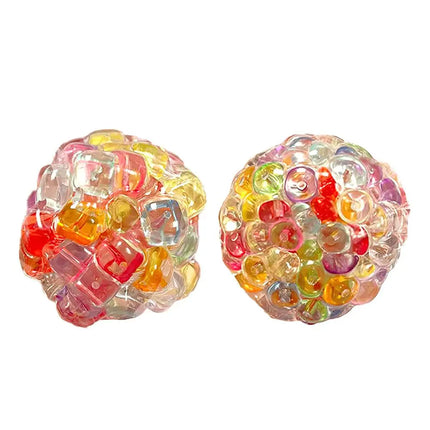 Creative Explosion Beads Squishy Balls Stress Relieving Toys Slow Rebound Toy Fidget Toy Children Decompression Toys