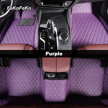 Custom Car Floor Mats For VW Polo Polo-Plus Polo-GTI Auto Carpets Foot Coche Accessorie