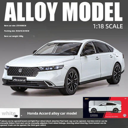 Authorized 1:18 HONDA Eleventh Accord Alloy Car Model Diecasts Metal Vehicles Car Model Simulation Collection Toy mans Gift