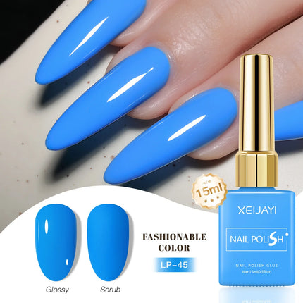 Colored Square Bottle Nail Varnish Gel 60 Colors Gloss Matte Ice-clear Nail Polish Fruit Green Nail Art Soak Off UV Gel Lacquer