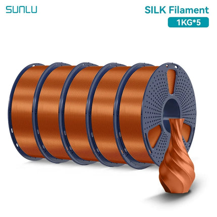 SUNLU 5KG 3D Printer Shiny Silk PLA Filament 1.75mm 1000g 3D Printer Neatly Wound 3D Filament for 3D Printer& 3D Pen