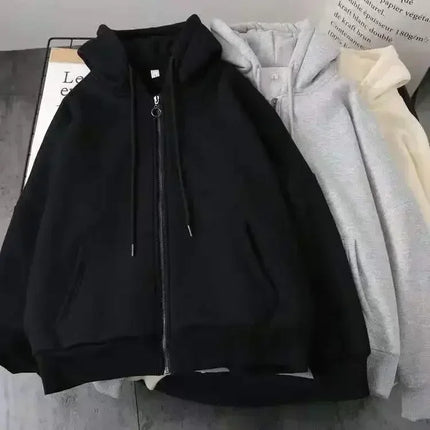 Autumn/Winter Y2k Women Aesthetic Harajuku Faux Fur Collar Hoodies Clothes Graphic Hip Hop Punk Gothic Zip Up Hoodies 2025 New