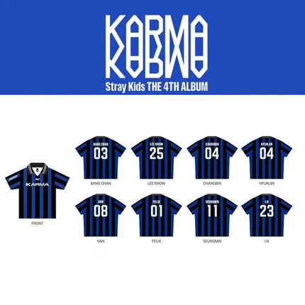 Stay KARMA Album Fans Jersey Support Shirts FELIX BANGCHAN HYUNJIN Streetwear Loose Clothes Tshirt Short Sleeve Tops T-shirt