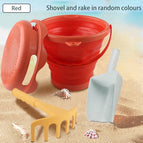 Red Folding Bucket