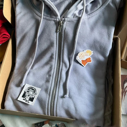 Pink Sweet Oversized Hoodie Autumn Long Sleeve Hooded Zip-up Cotton Sweatshirt Casual Simple Preppy Style Cute Hoodies Top Woman