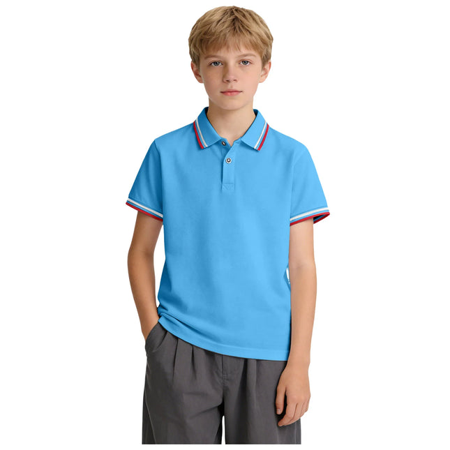 Summer Children's Short-Sleeved POLO Shirt Tennis Boys Sport Tops Button Lapel Tees Toddler Kids School Costume 2-10 Years